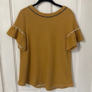 Ruffle Short Sleeve Top